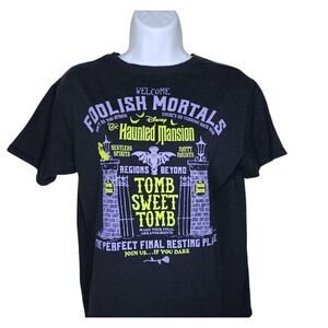 Disney The Haunted Mansion Tomb Sweet Tomb Tshirt Womens S Black
